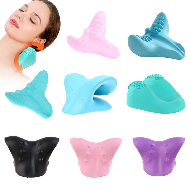 

Выпрямитель для шеи и плеч, Массажная подушка для облегчения боли, для выравнивания шейного отдела позвоночника, хиропрактика