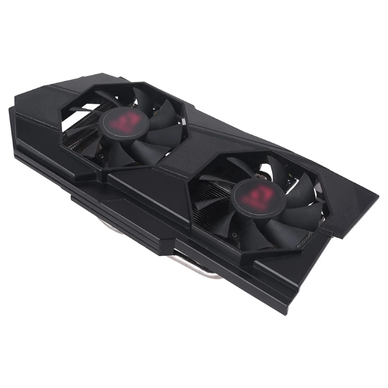

AMDRX570 RX580 RX588 chip graphics cooling fan with shell, RX570 580 GPU cooling panel Graphics Card Cooler Fan