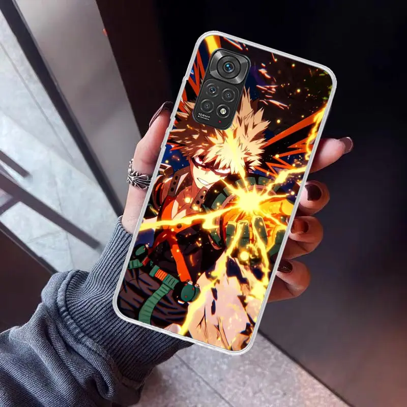 Чехол для телефона Bakugou Katsuki MHA My Hero Xiaomi Redmi Note 10 11 12 13 14 Pro Plus 11S 12S 11T 11E 10S Note14 с мягкой