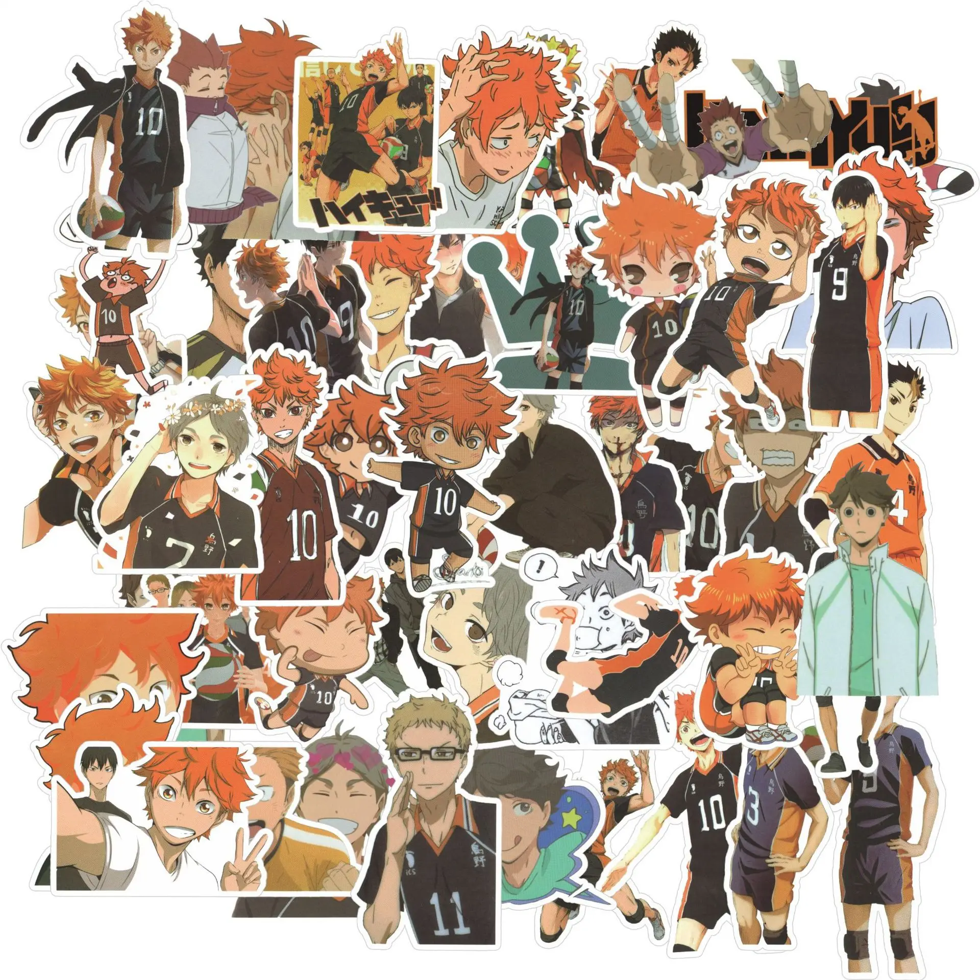 Haikyuu серия Hinata Shoyo наклейка HD Печать Tobio Kageyama украшение блокнот DIY Наклейка подарки