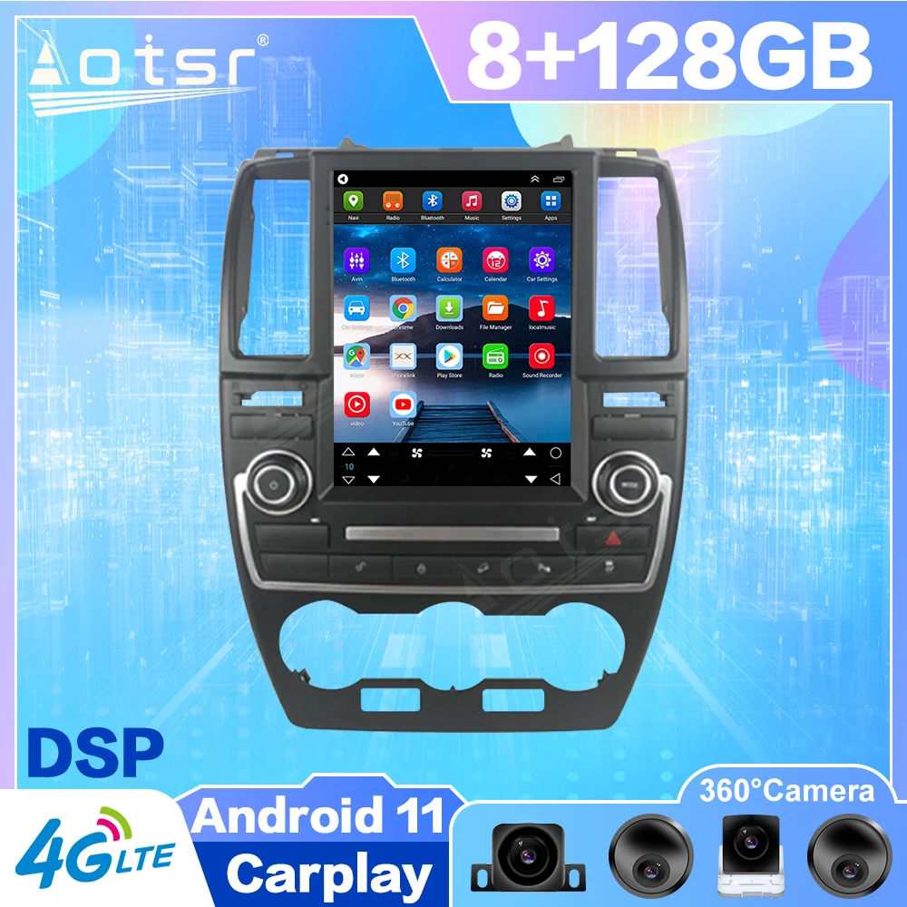 128G Android 11 Tesla стиль для Land Rover Freelander 2 LR2 2007 - 2015 Авто Радио стерео автомобильный