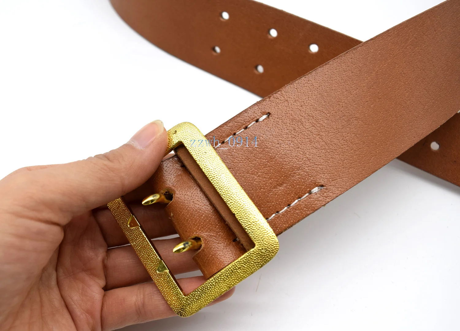 Немецкий офицер времен Второй мировой войны вермахт двойной ремень с золотой