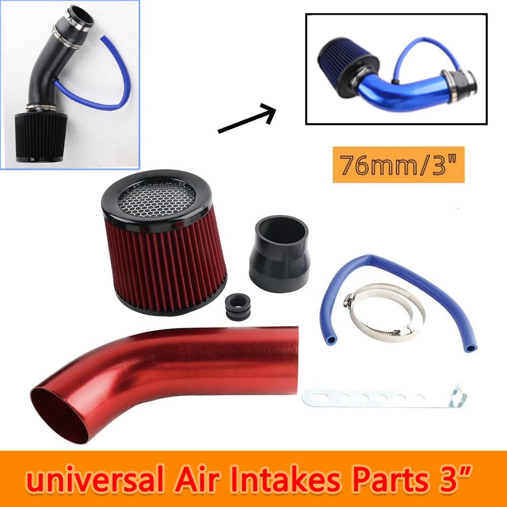 Фильтр впуска холодного воздуха индукционная труба впускной шланг 76 мм 3 дюйма