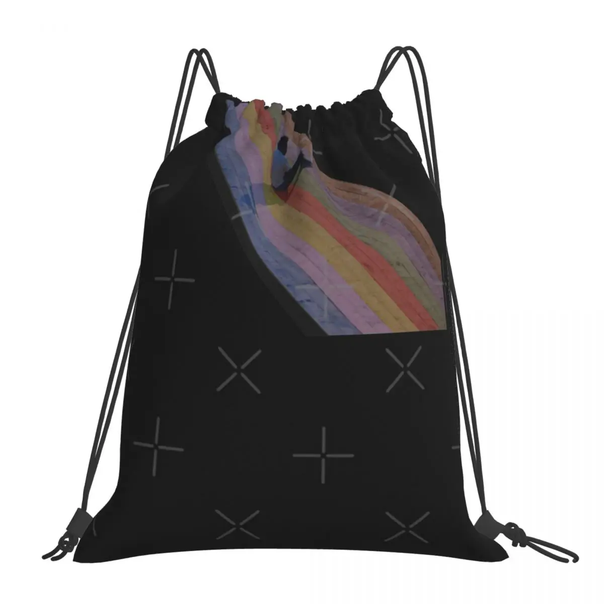 

Мелодические синие сумки на шнурке, школьные ранцы, рюкзак, аниме сумка под заказ