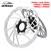 iiipro bicycle center lock disc brake rotor 140160180203mm road bike disc brake rotor with lock ring bike brake pads v brake