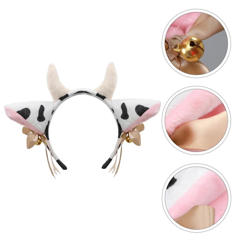 

1PC Cartoon Plush Cow Hair Funny Party Headdress Headwear Accessory