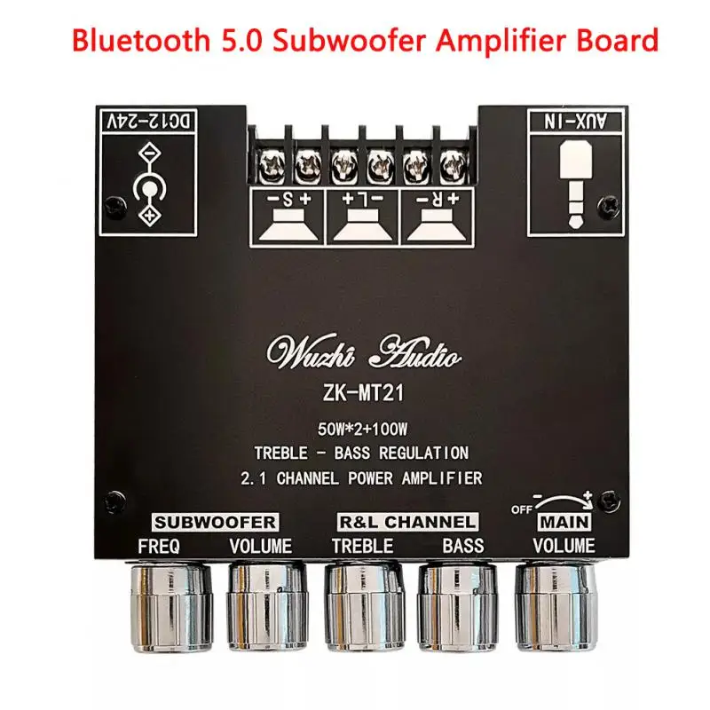 TPA3116 Bluetooth 9. 0 5 MT21 канал Мощность аудио стерео сабвуфер усилитель платы 50 Вт x 2 + 1 вт