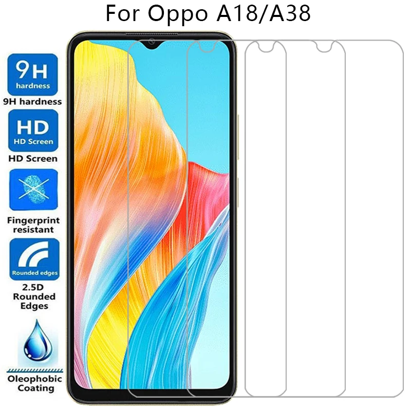 Защитная пленка для экрана oppo a18 a38 защитное закаленное стекло на oppoa18 oppoa38 a 18 38 18a