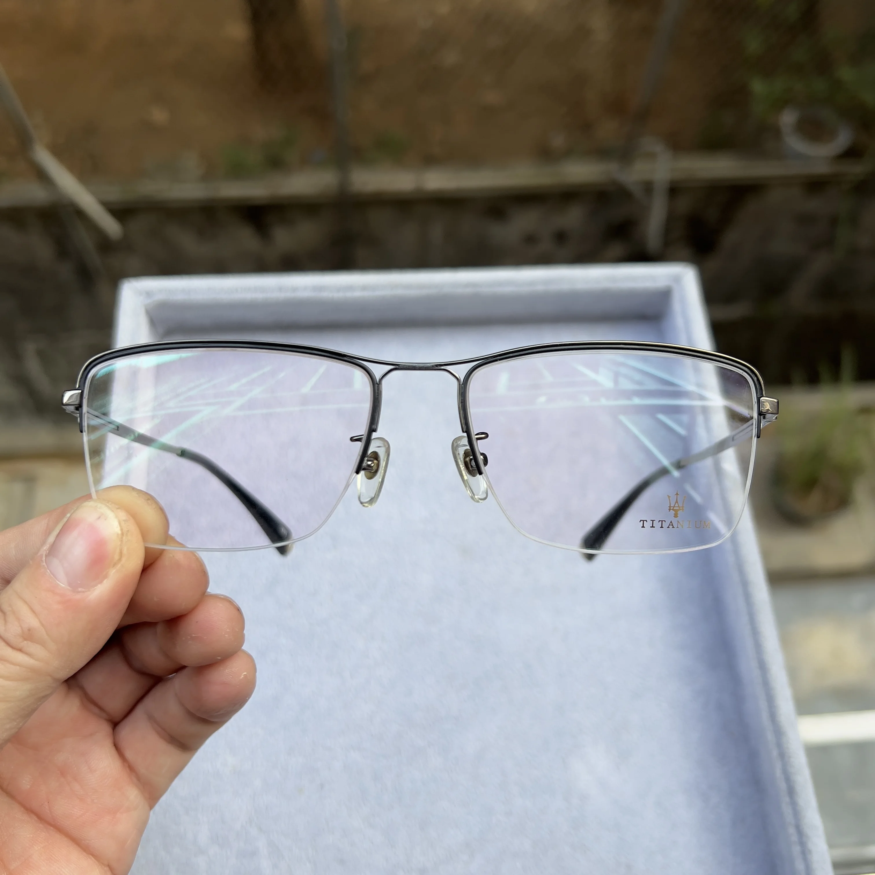 Мужские Роскошные брендовые дизайнерские очки из чистого титана для