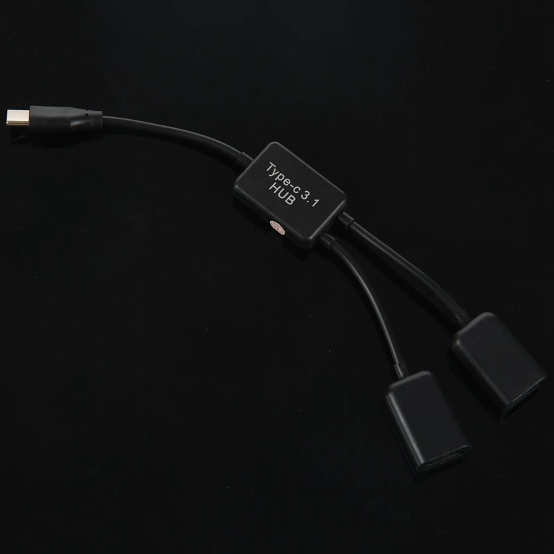 Type C OTG USB 3 1 штекер-Двойной 2 0 гнездо Зарядка порта концентратор кабель Y