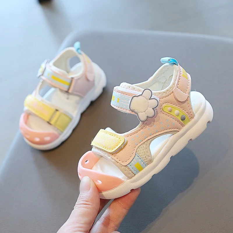 

2023 New Summer Children's Functional Shoes for Boys and Girls Baotou Cartoon Beach Shoes Baby Toddler Shoes Baby Sandals