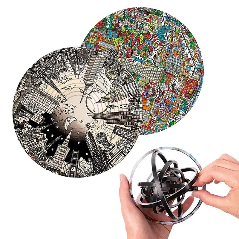 

Toy Spinner Spin Turn Over Puzzle Relief Stress Toy For Focus Relieves Stress Finger Hand Spinner Party Favors