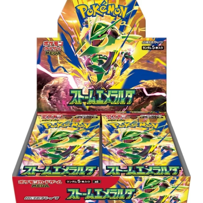 Оригинальный традиционный китайский набор коллекционных карт Pokemon MEGA M6F Rayquaza EX Emerald Storm Booster Box PTCG, подарочная коробка для игры в карточную игру (art.: 3920dcb389938) - 3920dcb389938