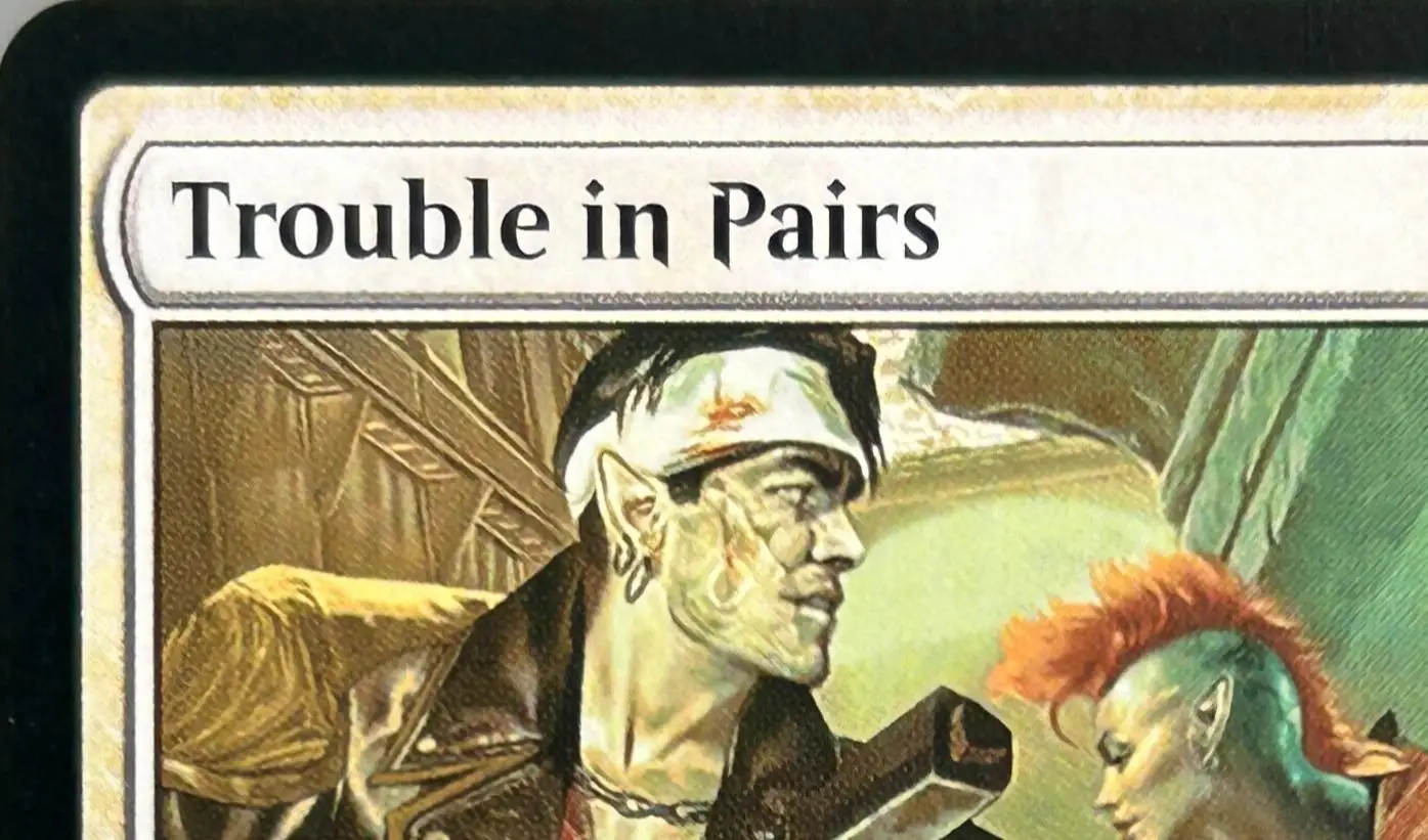 Фото Высококачественные TCG-прокси-карты LK37 Faerie Mastermind Miirym, Sentinel Wyrm Trouble in Pairs Windfall (Black-Core) №5