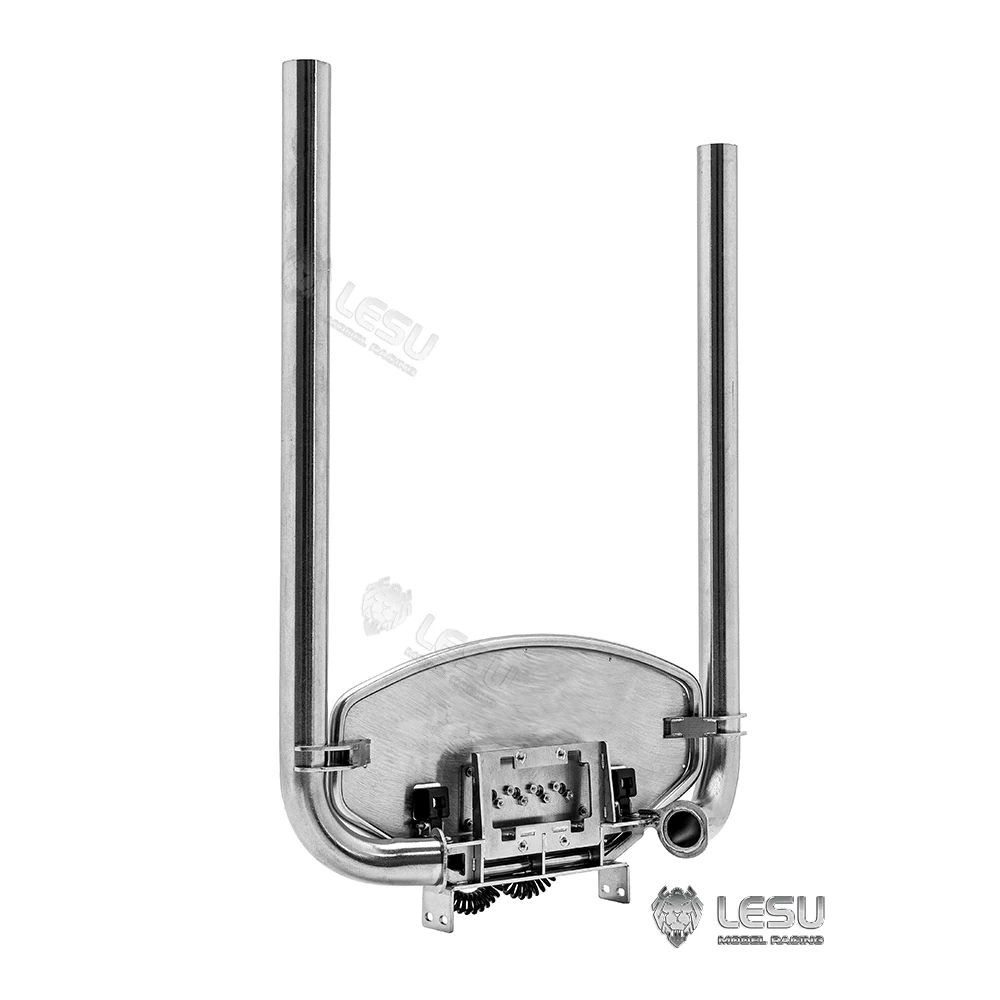 Выхлопная труба LESU1/14 Игрушечная модель грузовика в сборе двойной дымоход