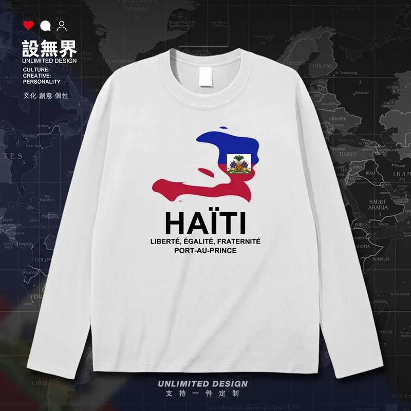 Мужская футболка Haiti Haitian Hayti Ayiti Map одежда для встреч трикотажные изделия новая