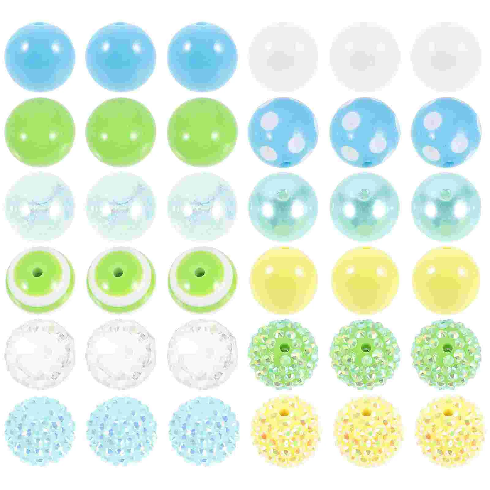 

50 Pcs Bracelets Beads Beaded DIY Garland Jewelry Crafts Charms Acrylic Handmade Beading Making