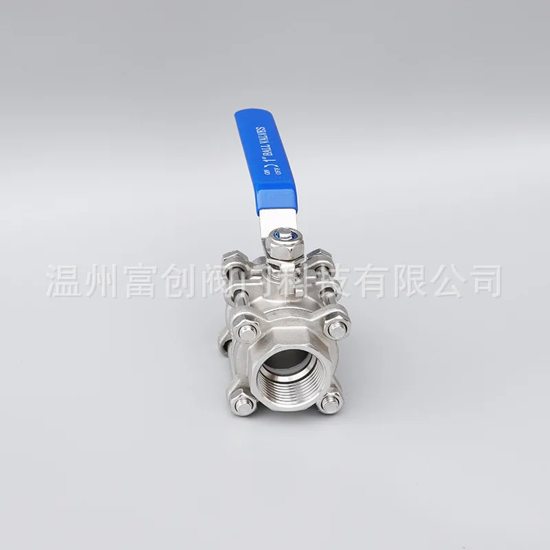 

304 Manual Stainless Steel Three-Piece Threaded Ball Valve Pressure Pipe Internal Thread Connection Water Shift