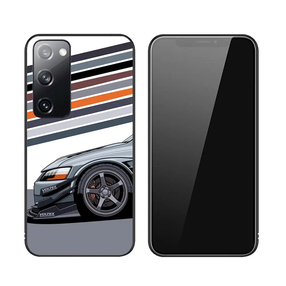 Japan JDM Nissan Sports Car Soft Phone Case Fashion For Samsung Galaxy S23 S21 S10 S30 S20 S22 S8 S9 S30 Pro Plus Ultra Fe Cover