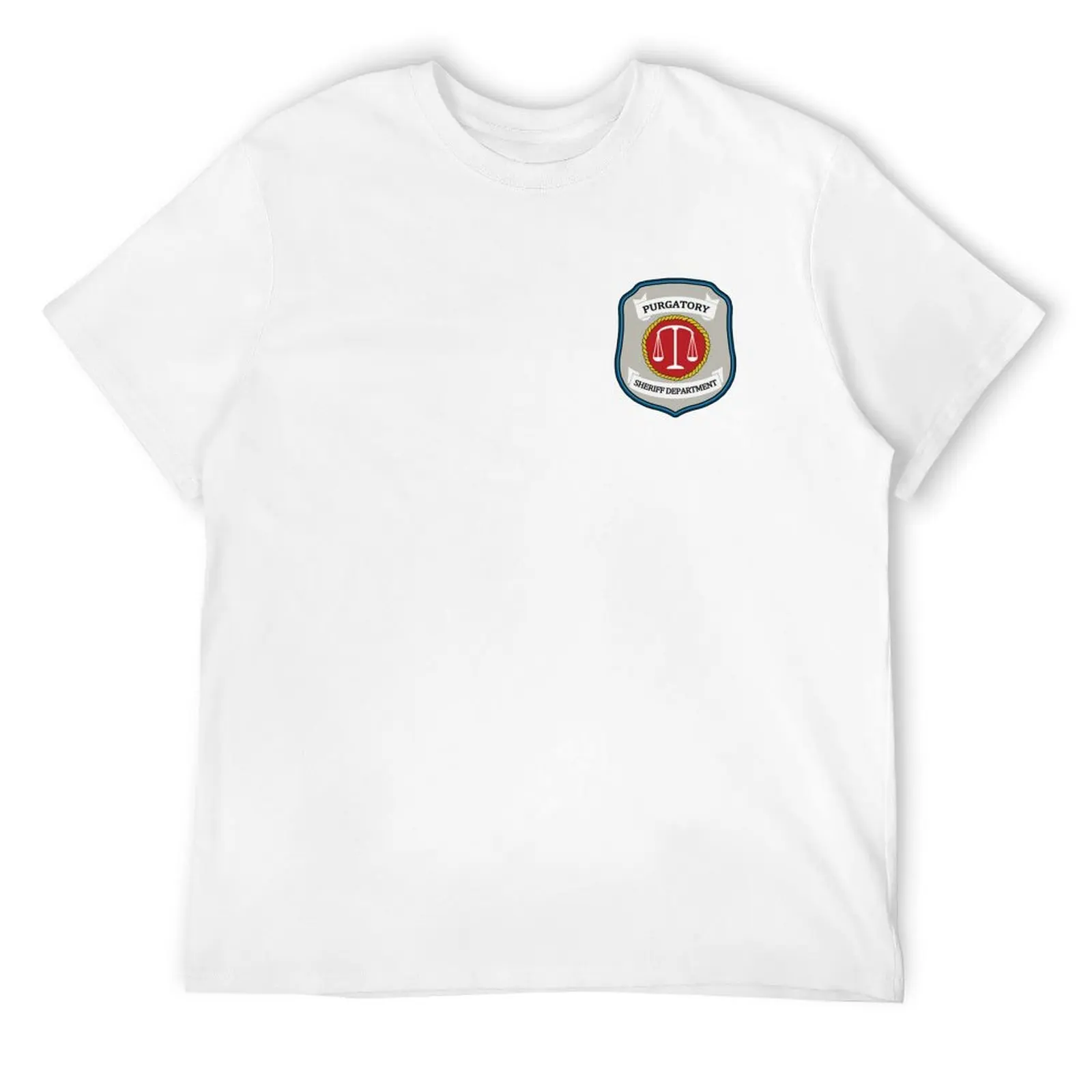 Wynonna Earp - Purgatory Sheriff Department Patch T-Shirt topping anime mens plain t shirts