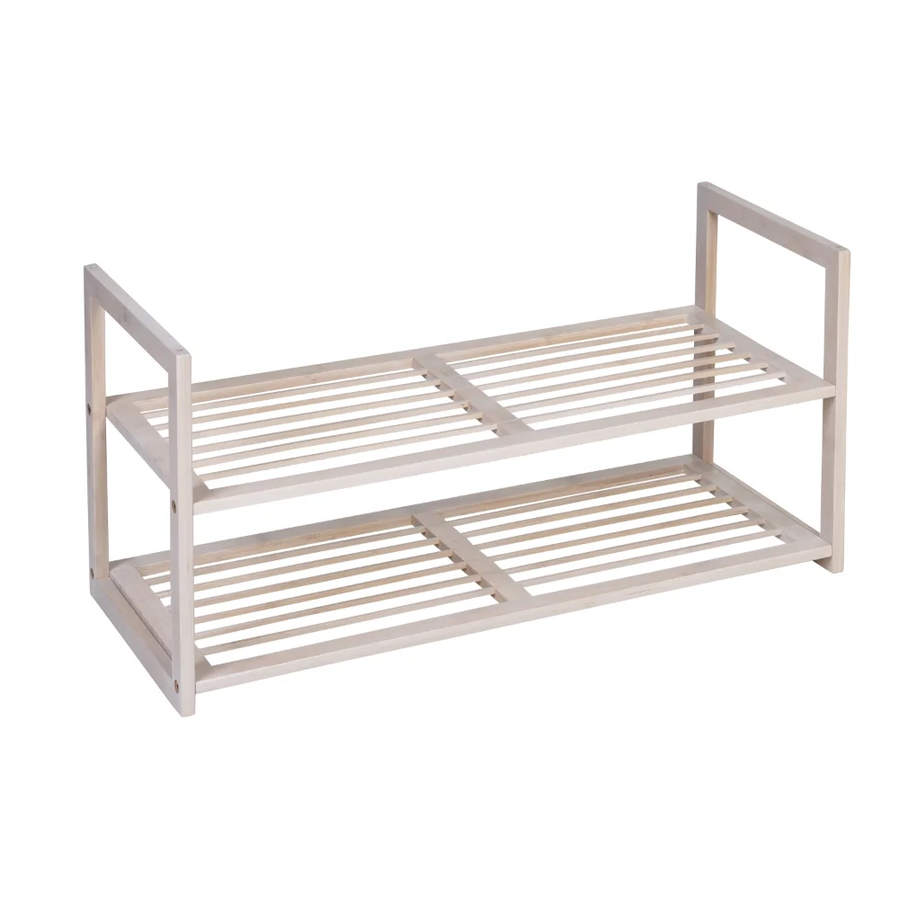 

Honey-Can-Do 2-Tier Stackable Bamboo Shoe Rack Ww