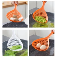 multifunctional cooking spoon household kitchen strainer scoop heat resistant hanging hole strainer long handle thickened spoon