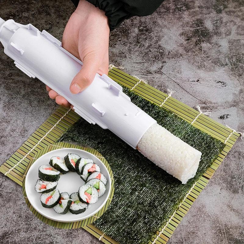 

Japanese Roller Rice Mold Sushi Maker Bazooka Vegetable Meat Rolling Tool DIY Sushi Making Machine Kitchen Sushi Tools