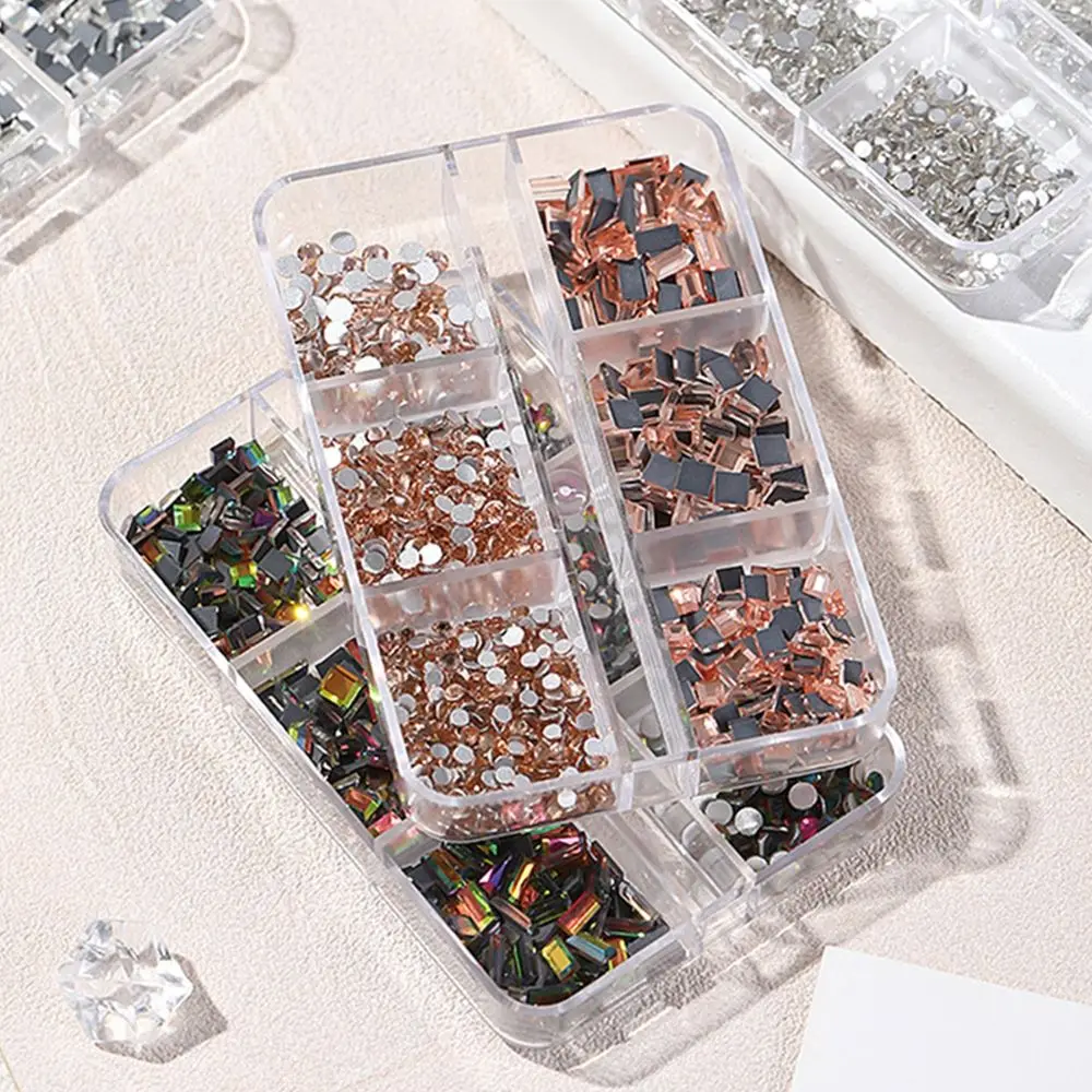 

DIY Nail Art Decorations Shinny Sparkly Nail Art Sequins Diamond Box Nail Flakes Powder Diamond Jewelry
