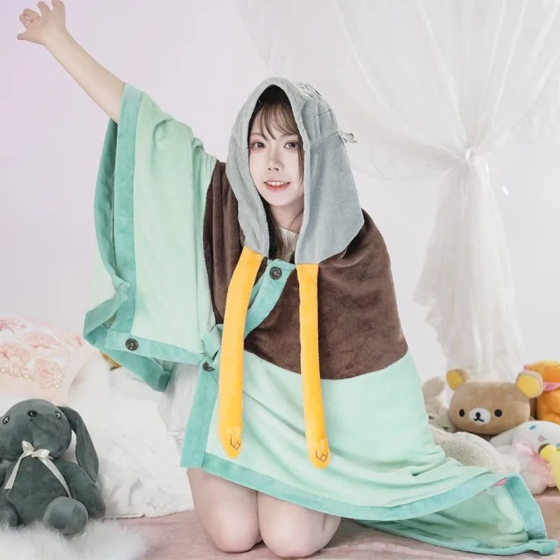 Honkai: Star Rail Robin Feixiao Firefly Aventurine плащ для косплея Genshin Impact Furina теплая шаль с капюшоном в стиле аниме носимая накидка в подарок (art.: 3920d462ea950) - 3920d462ea950