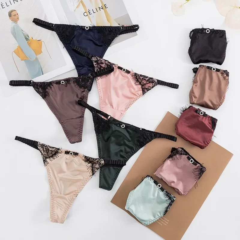 Нижнее белье с тонким поясом и бантом для женщин спортивные трусики девочек