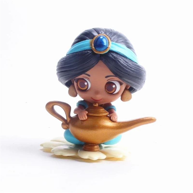 

Disney new cute Princess Q Posket Princess Action Figures PVC Model Dolls decor birthday party Kids Toy Christmas gift