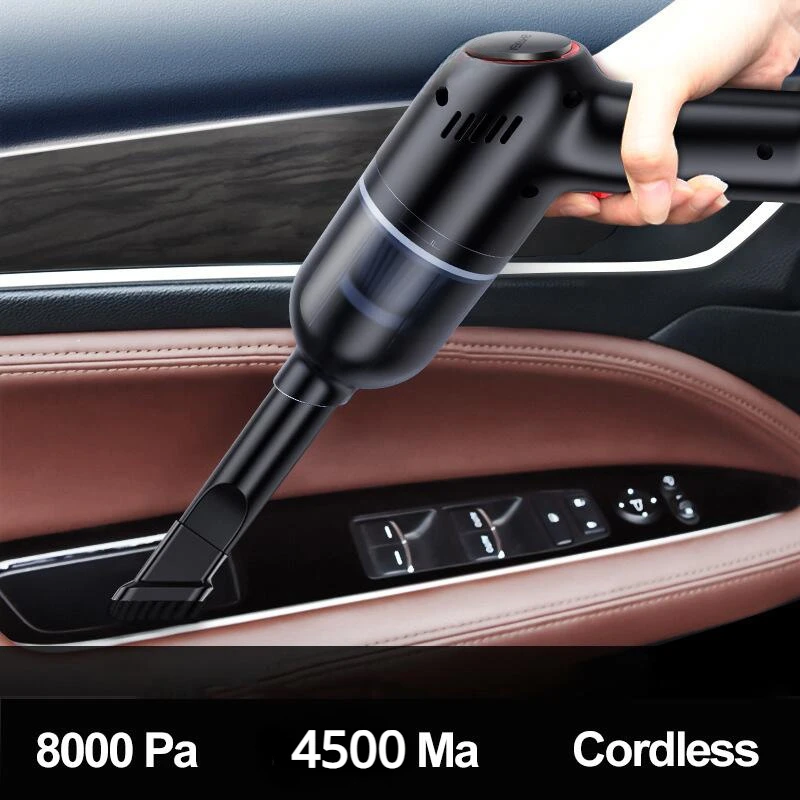 

8000Pa Wireless Car Vacuum Cleaner Cordless Handheld Auto Vacuum Home & Car Dual Use Mini Vacuum Cleaner With Built-in Battrery