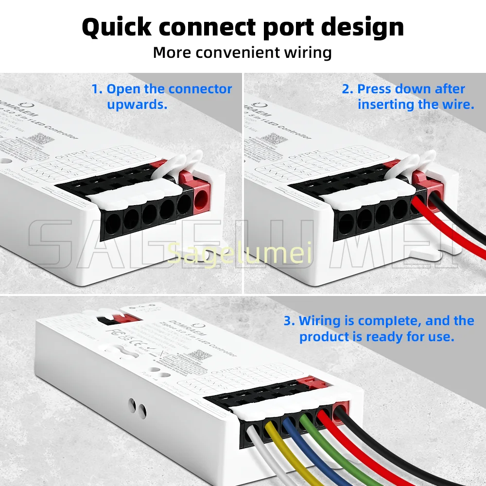 Светодиодный контроллер DOMRAEM Zigbee 3.0 Smart 5 в 1 DIMMER WWCW RGB RGBWCCT Strips работает с концентраторами 3.0 (Hu*eEcho Plus и т. д. )AlexaAPP (art.: 3920d2d030454) - 3920d2d030454