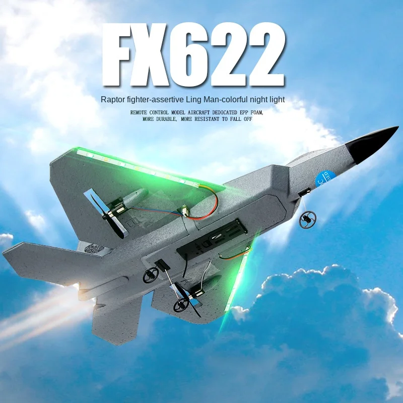 

EPP 2.4GHz Camo FX622 Remote Control Plane Fixed Wing Small F22 Fighter Aircraft Model Toy Glider Rc Airplane Boy Gift