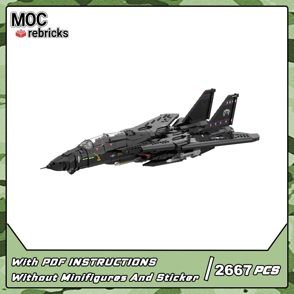 Военная серия MOC строительный блок для фототехники модель модели Jolly Rogers самолета