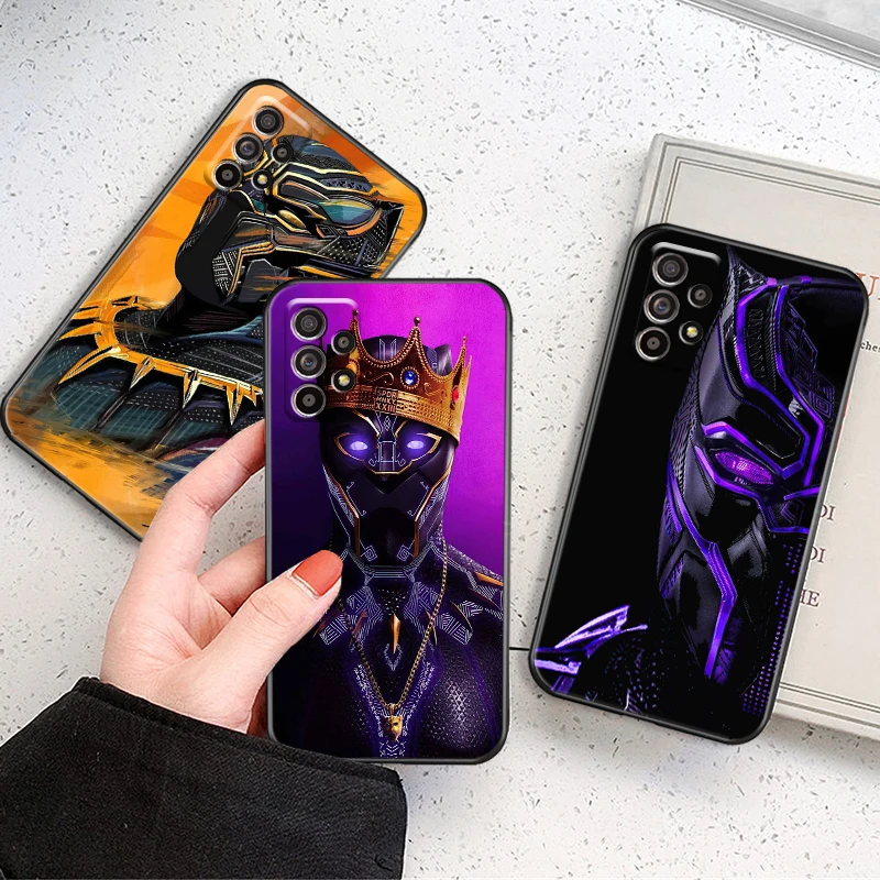 

Marvel Avengers Black Panther For Samsung Galaxy A32 A32 5G Phone Case Shell Shockproof Back TPU Liquid Silicon Funda