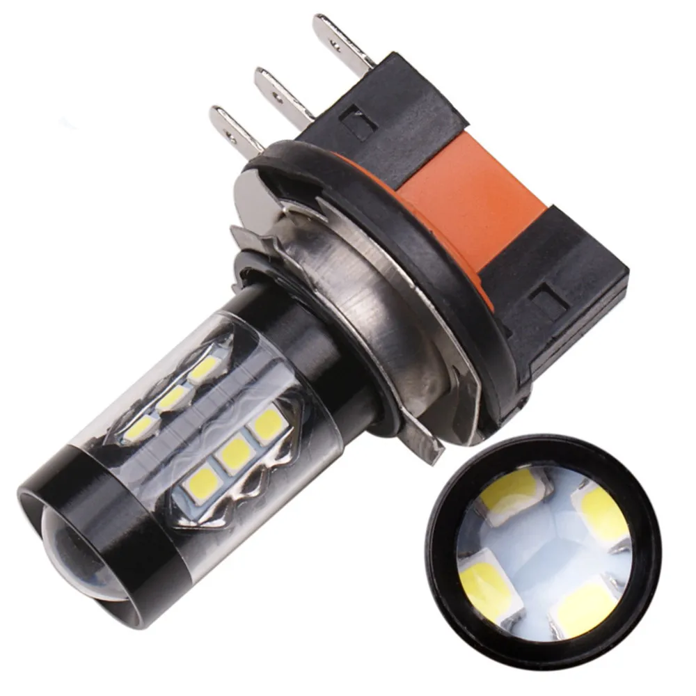 

Automotive Led Front Fog Lights H15 80w 16 LED Headlights Anti-fog Lights Headlight Bulbs Replacement For Cars