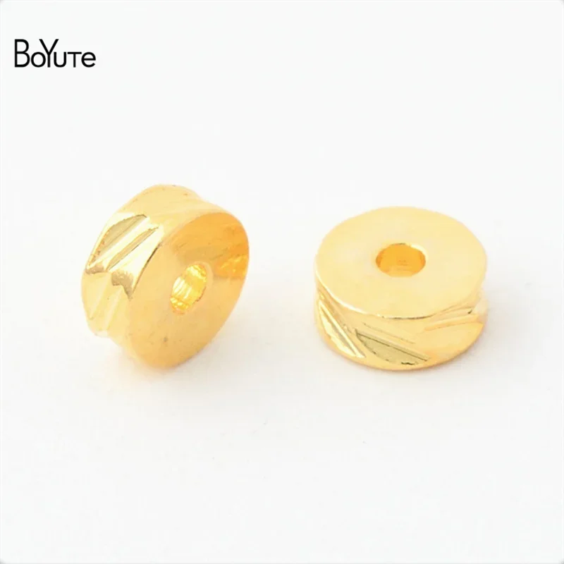 Бусины-разделители с покрытием из 18-каратного золота 3-5-6 мм 100 шт./партия