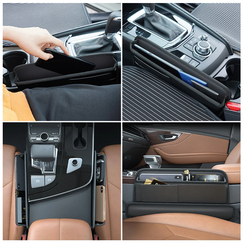 SEAMETAL Car Organizer Seat Gap Storage Pocket Premium Crevice Filler Box Driver/Passenger Stowing Tidying |