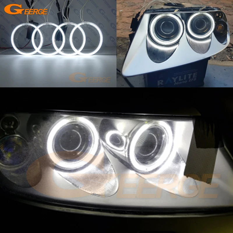 

For Volkswagen VW Touareg 7L 2003 2004 2005 2006 2007 2008 2009 2010 Excellent Ultra Bright CCFL Angel Eyes Kit Halo Rings Light
