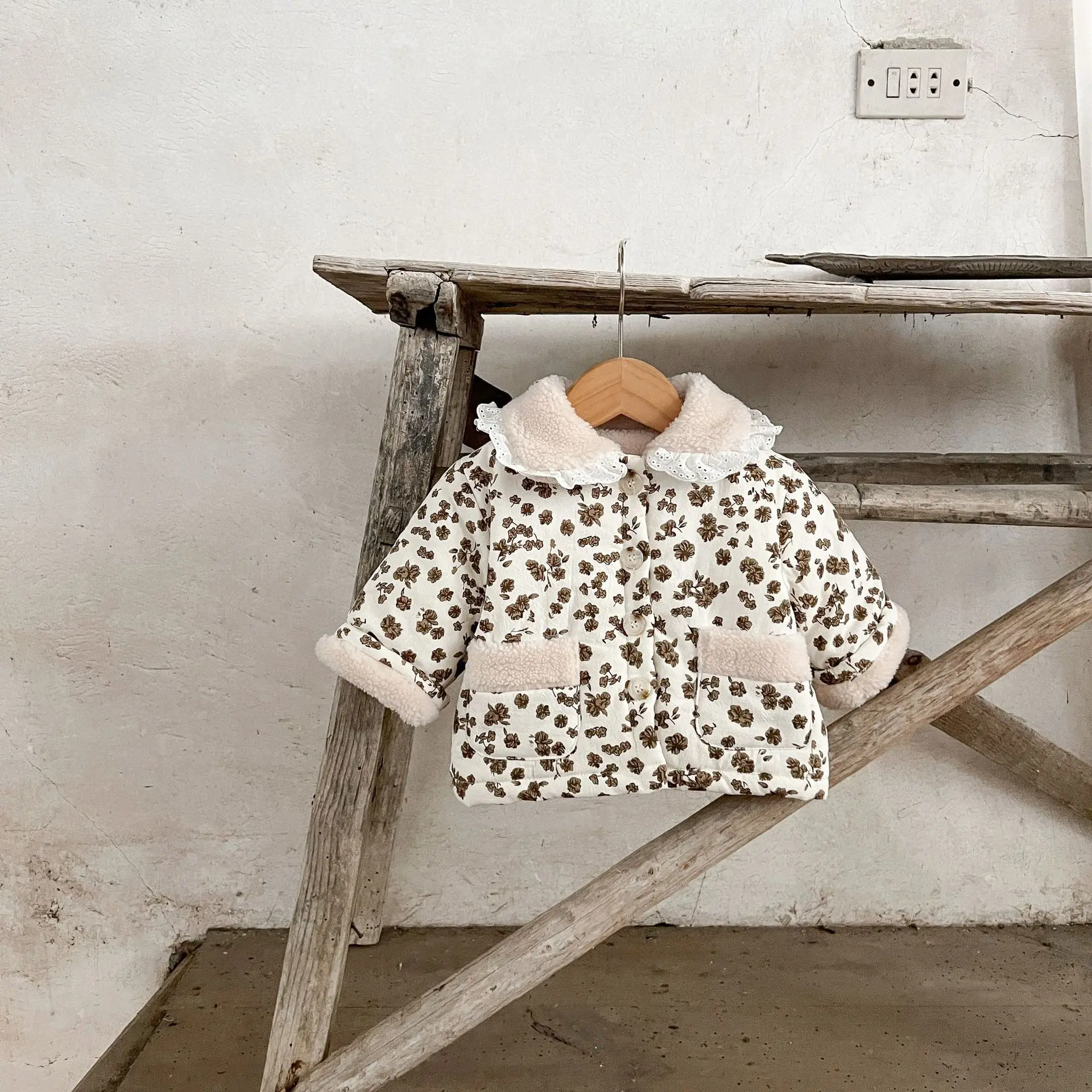 Зимнее пальто для маленьких девочек хлопковая флисовая плотная теплая парка с