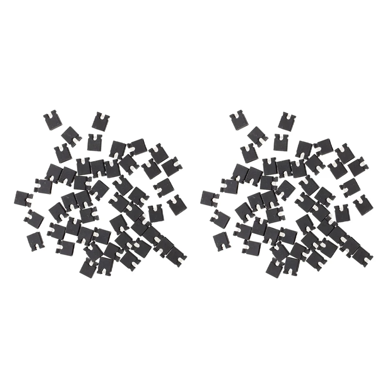 

100 Pcs 2.54Mm Jumper Cap Mini Jumper Short Circuit Cap Connectors