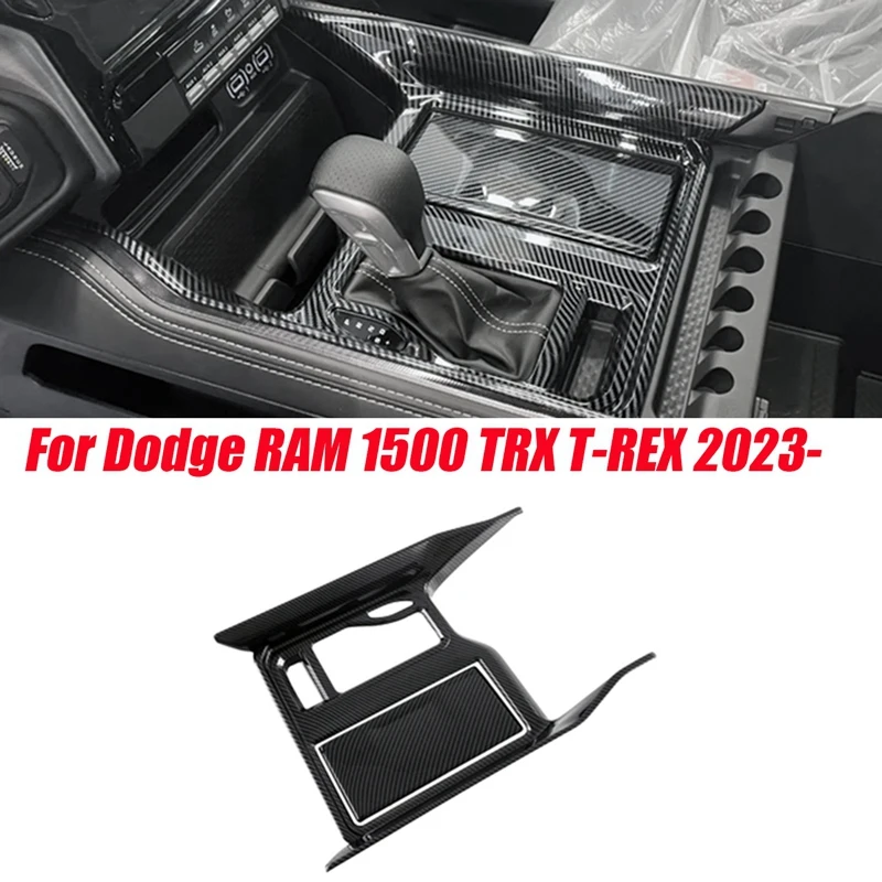 

Комплект отделки рамы переключения передач автомобиля для Dodge RAM 1500 TRX T-REX 2023-наклейки на панель переключения передач, аксессуары для внутренних деталей
