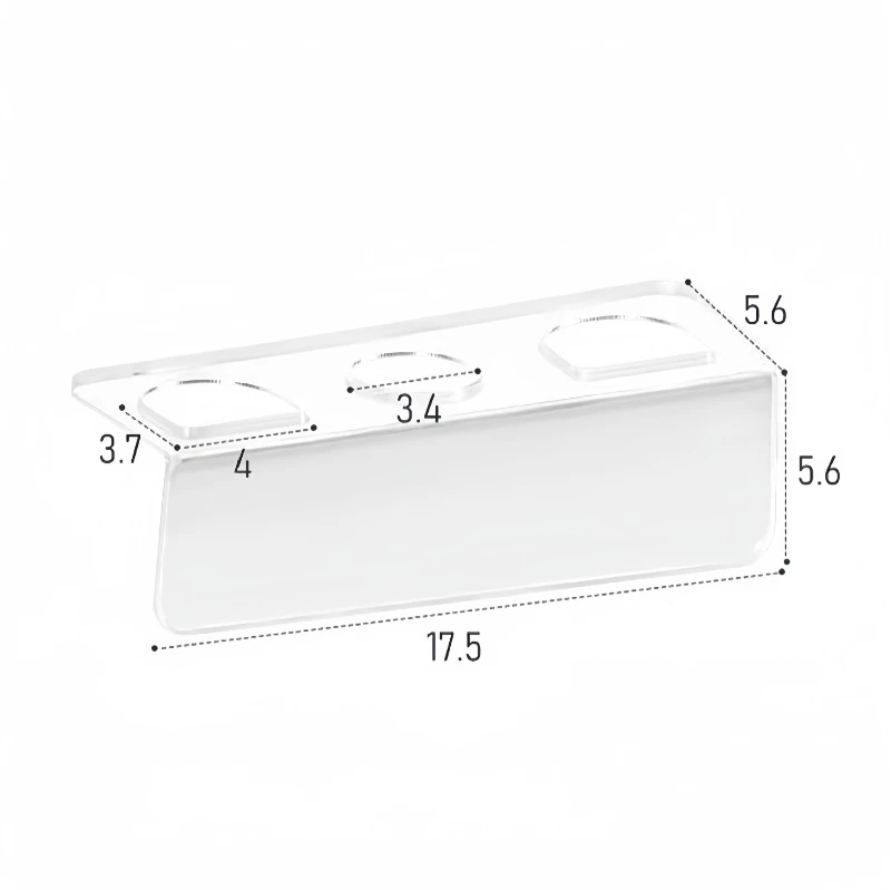 Акриловый держатель для расчески органайзер полка хранения прозрачная