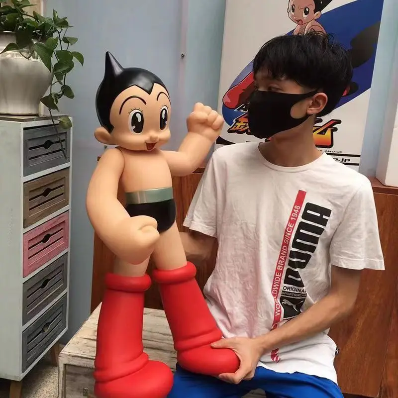 Фото Фигурка аниме AstroBoy Mighty Atom Tetsuwan Atom, большая ПВХ экшн-фигурка 40 см, Коллекционная модель, игрушки, праздничные подарки №1