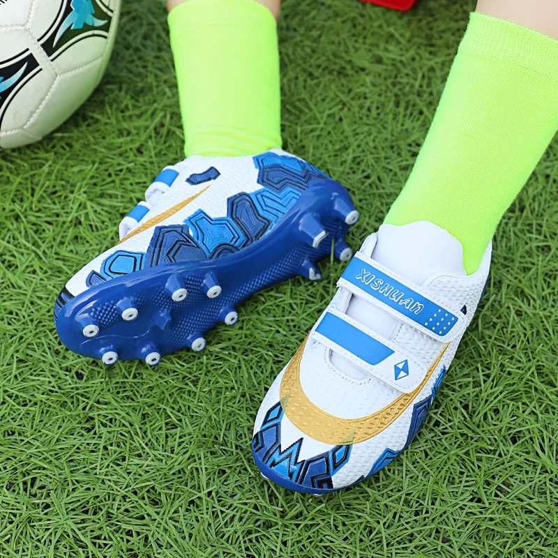 SENAGE Professional Children Football Shoes Athletic Soccer Shoes Outdoors Soccer Training Shoes Kids Boys Futsal Football Shoes