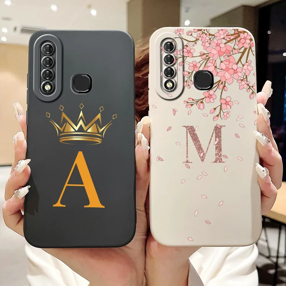 For Infinix Smart 3 Plus Case X267 X627V Cover Cute Crown Letters Funda Soft Silicone Phone S4 X626 X626B Coque