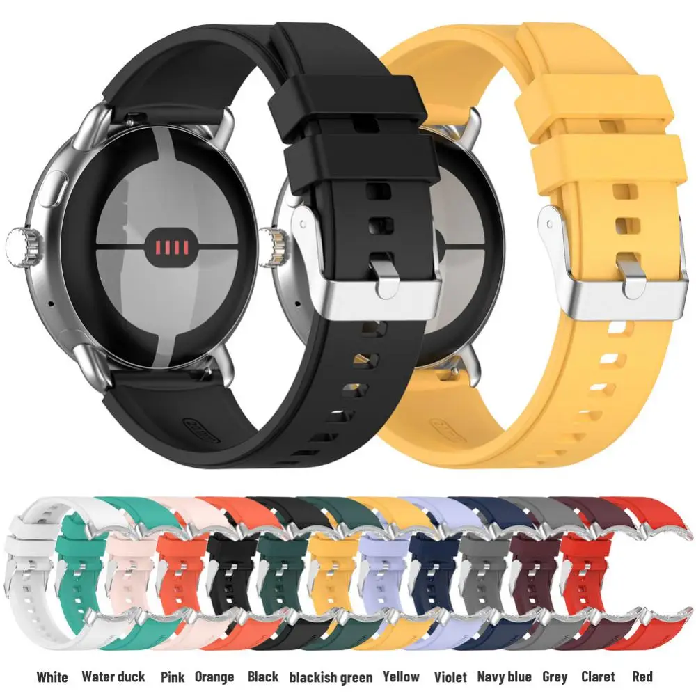 

Replacement Watchbands Wristband Silicone Buckle Strap Watch Strap Watchband Bracelet For Google Pixel Watch Replace The Strap