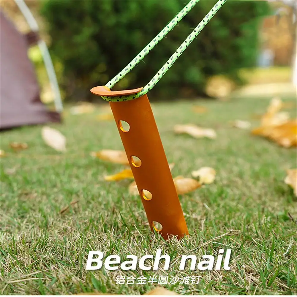 

23/31cm Outdoor Camping Nail Ultra-portable Aluminum Alloy Beach Nail Camping Tent Nail Seaside Canopy Windproof Fixed Snow Nail