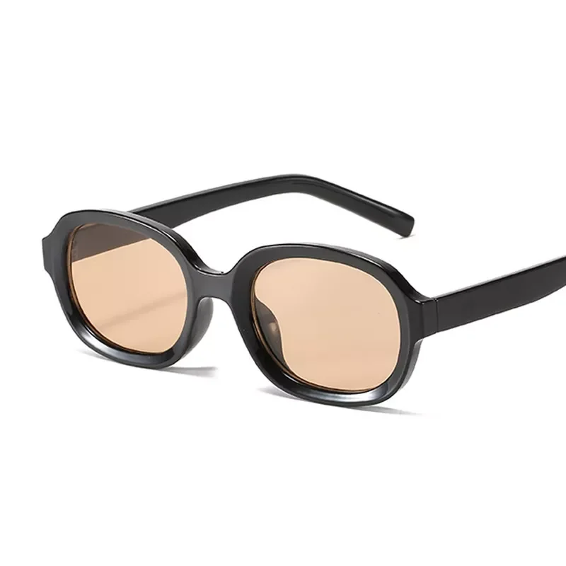 

New in Vintage Oval Sunglasses Women Candy Colors Shades Female Sun Glasses Brand Designer Mirror Retro Oculos De Sol y2k hai